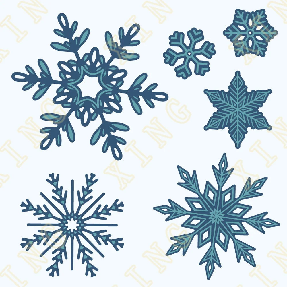 Natal grande flocos de neve Metal corte morre, DIY Mold, vários cartão série, Scrapbook Paper Craft, Faca Mold, Blade Punch Cut, novo