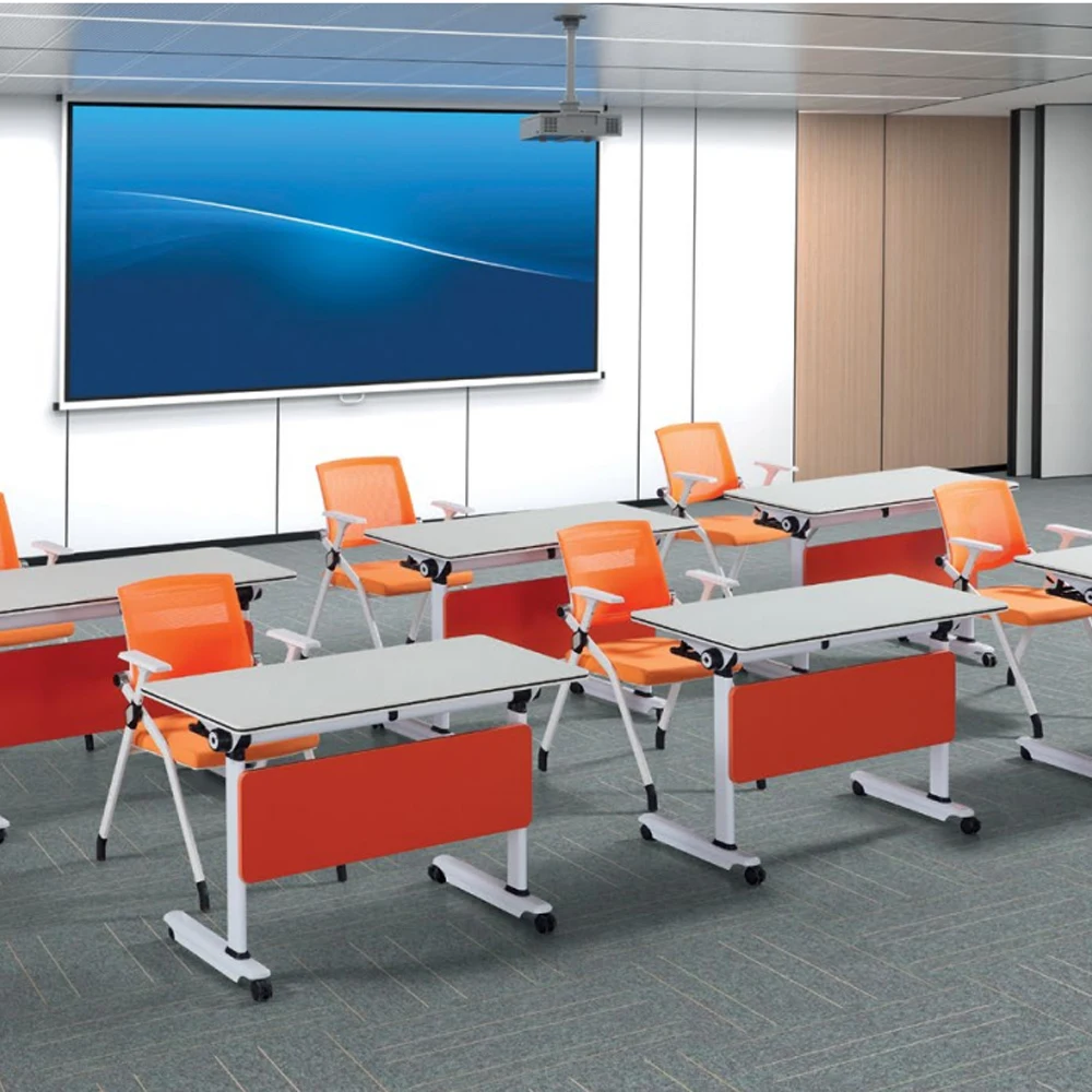 20 Seats Conference Meeting Table and 4 Persons Side by Side Oblong Stainless Steel Conference Table