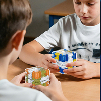 Small 3D Maze Magic Cube Fidget Toys Kid Labyrinth Rolling Ball Puzzle Magic Cube Logical Thinking Antistress Intelligence Toys
