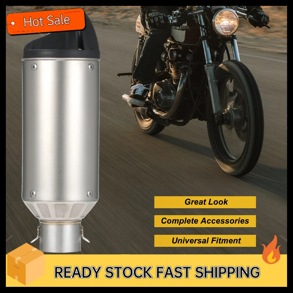 38-51mm Universal Motorcycle Exhaust Pipe Tail Refit Exhaust Muffler Fit for Motorcycles ATV