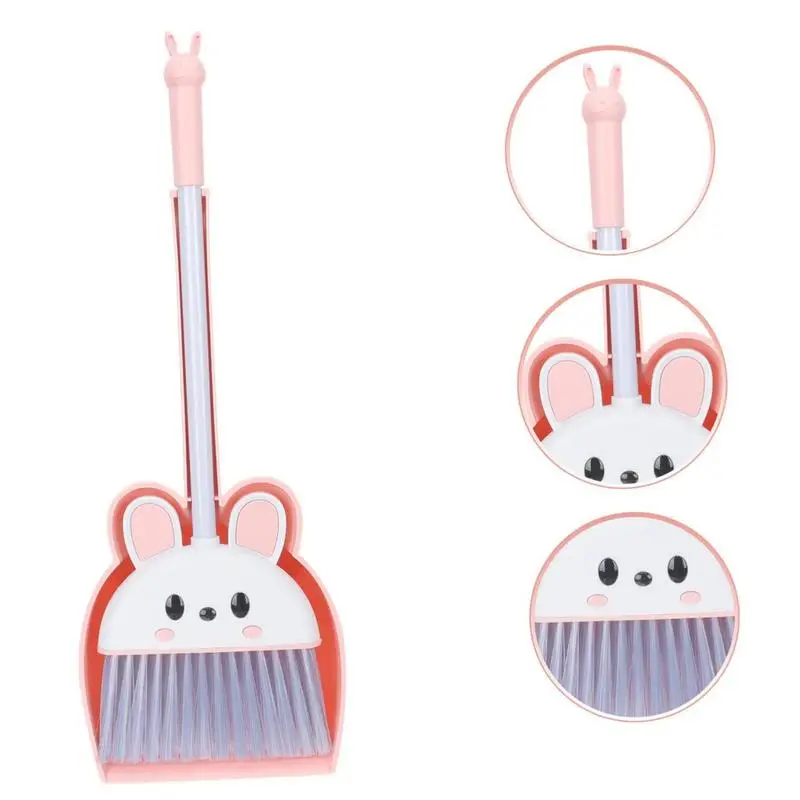 Toddler Cleaning Set Mini Dustpan And Broom For Children Household Multifunctional Cleaning Set With Slot And PET Bristles For