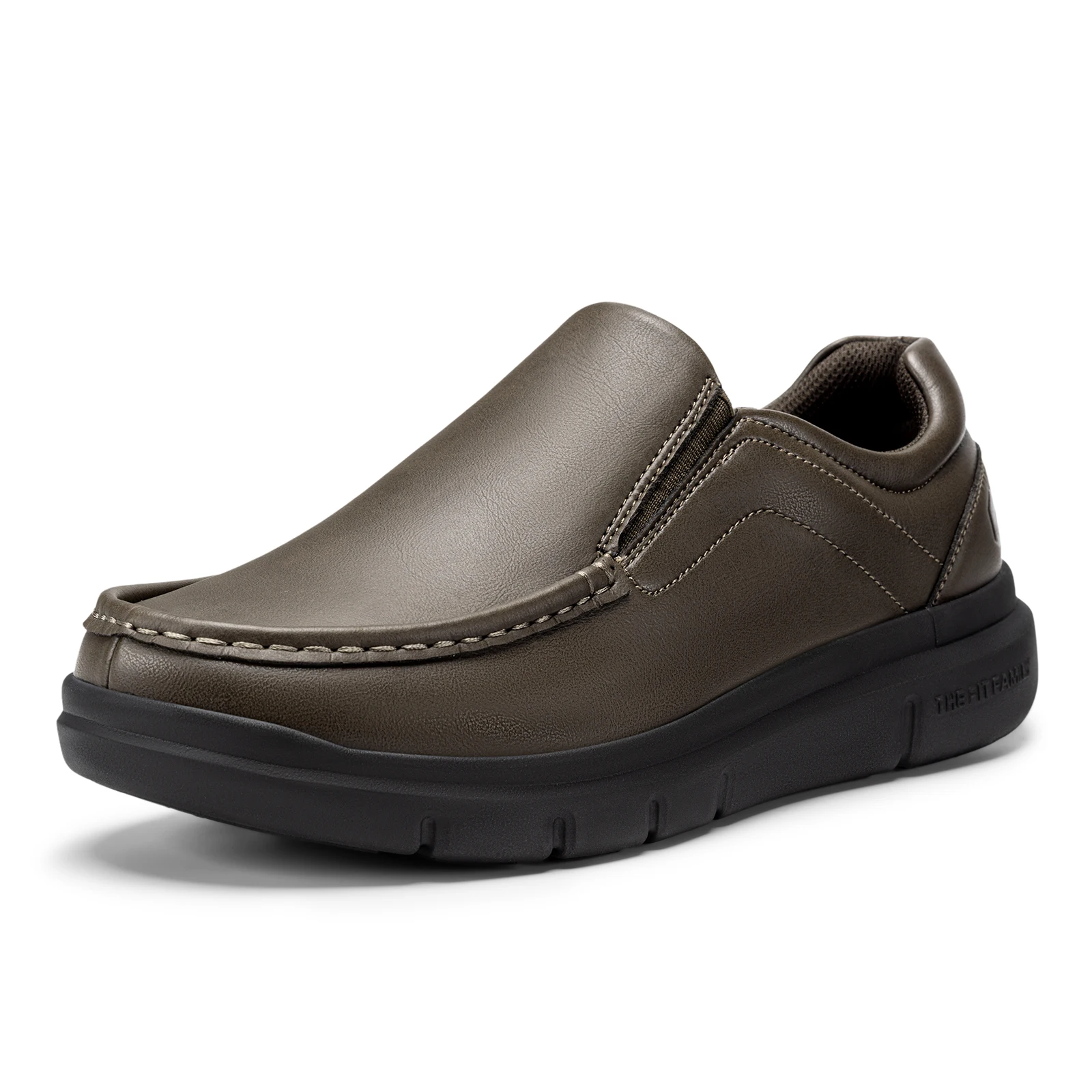 Fitville Extra Wide Men's Casual Shoes Loafers Water Resistant Diabetic Dress Business Shoes for Men Comfortable Swollen Feet