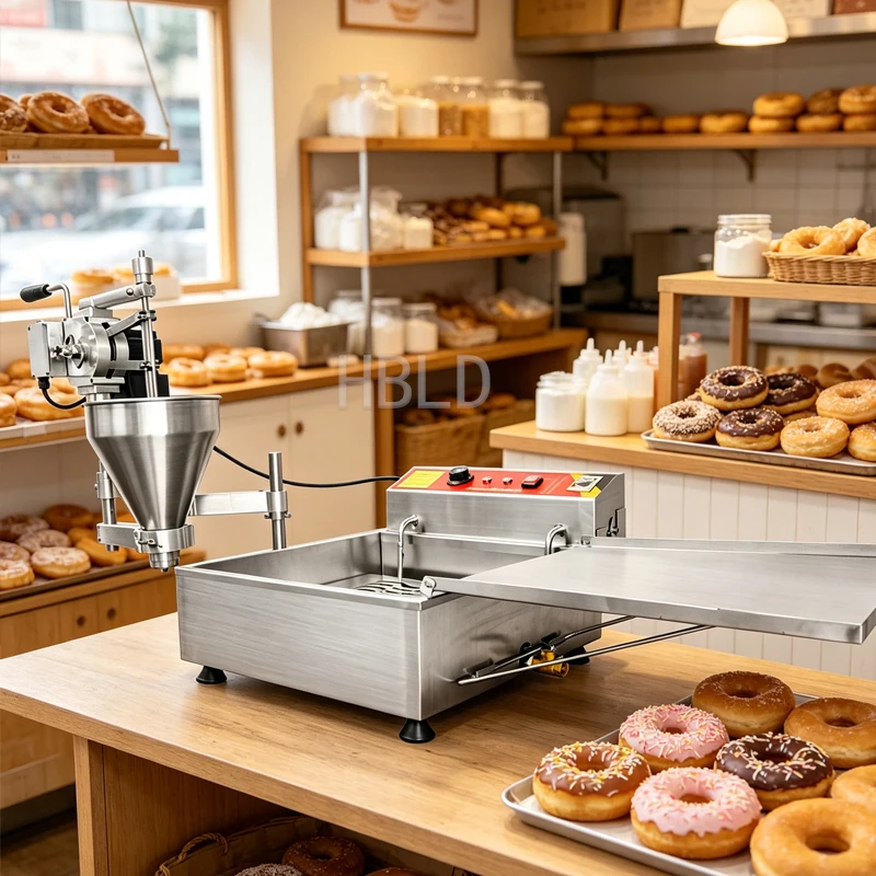 

Автоматическая мини-машина для приготовления пончиков, коммерческая многофункциональная пончиковарка, популярное кухонное оборудование для продажи