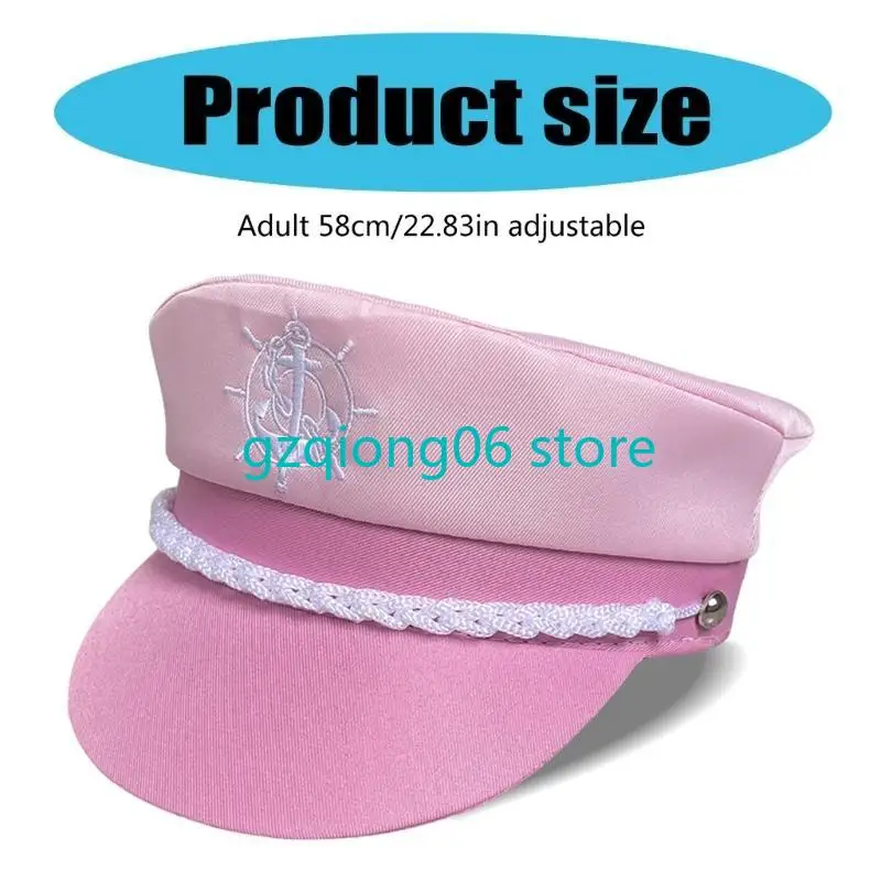 K3NF Dziewczęcy kapelusz marynarza marynarza na imprezę marynarską Masquerades Captain Marine Cruise