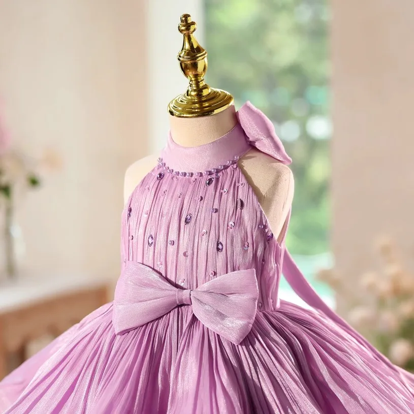 High-End-Kinder Prinzessin Abendkleid Host der Klavier Leistung Geburtstag Mädchen Party Kleider A4695 Vestidos – Detail 7