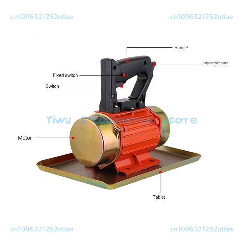 NEW 220 Hand-held Multi-function Single Phase Flat Concrete Vibrator Table Motiot Vibration Portable Trowel Cement BB