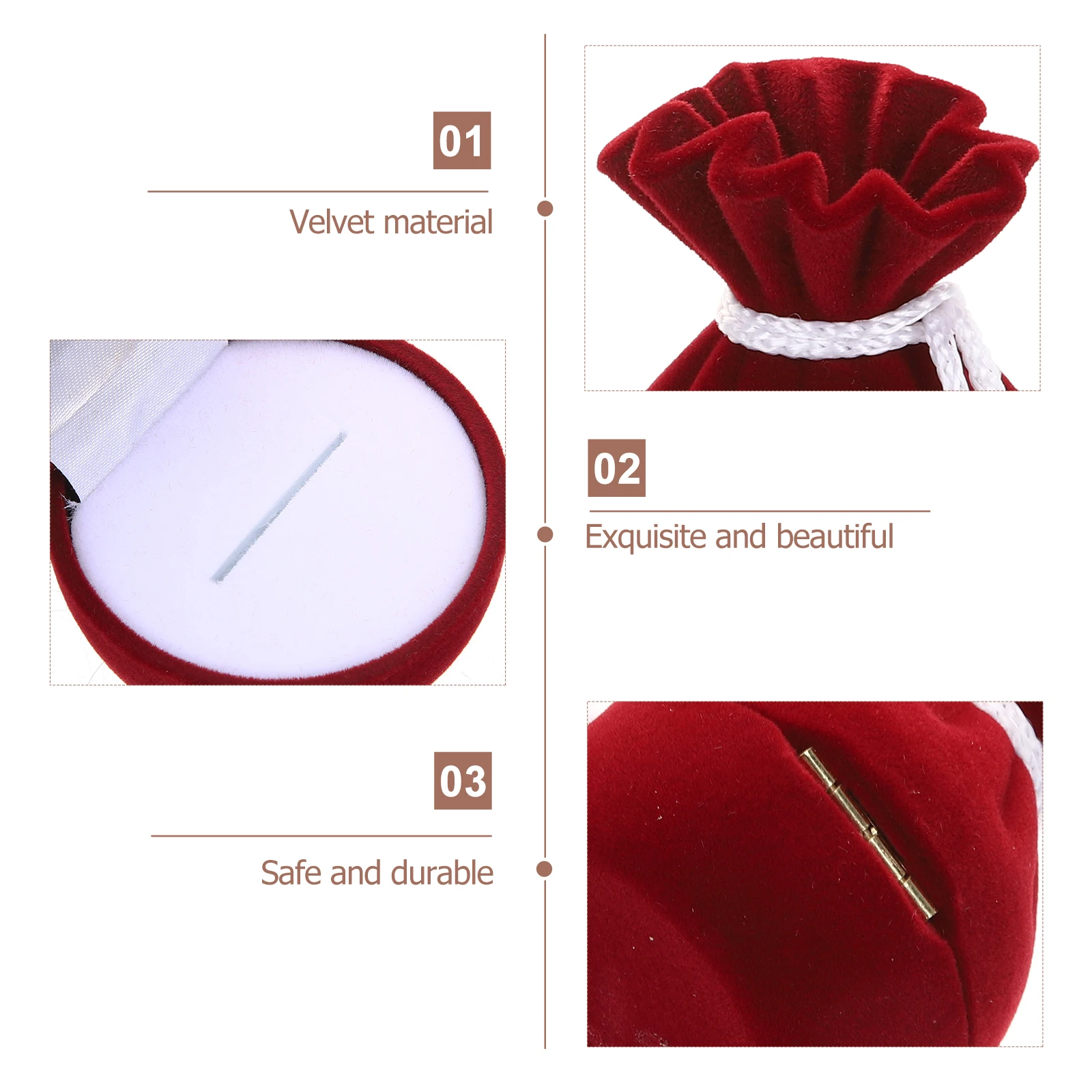 

2 Pcs Earring Box Earrings Organiser Jewelry Storage Case Container Jewelrybox Travel