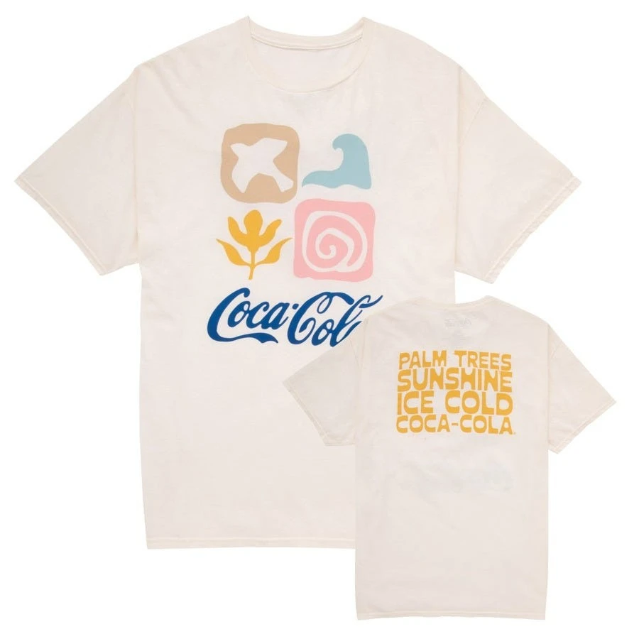 Cola Unisex Icons Tee _ Graphic Logo T‑Shirt Graphic Printing High-end Luxury Unisex Style Both of Men and Women