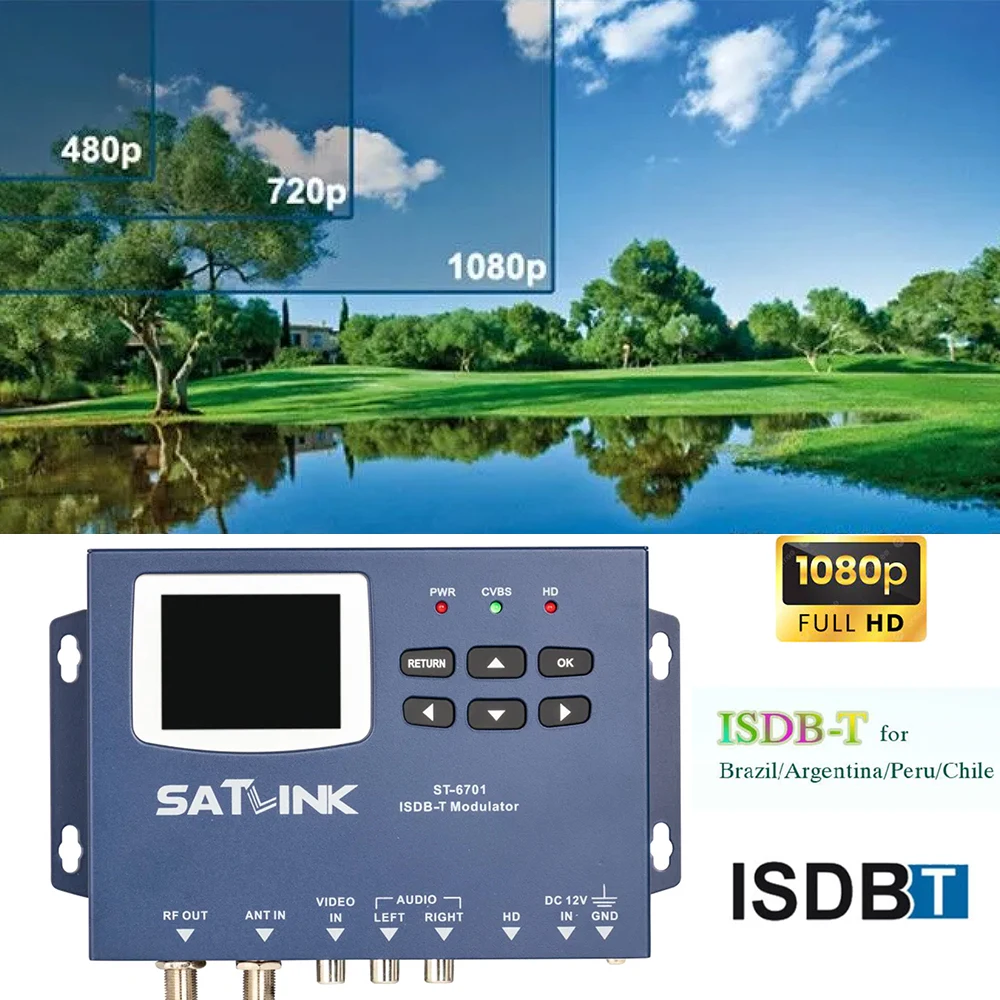 SATLINK ST6701 HD MI ISDB-T RF Modulator: MPEG1 Desteğiyle Güvenilir TV Altyapısı