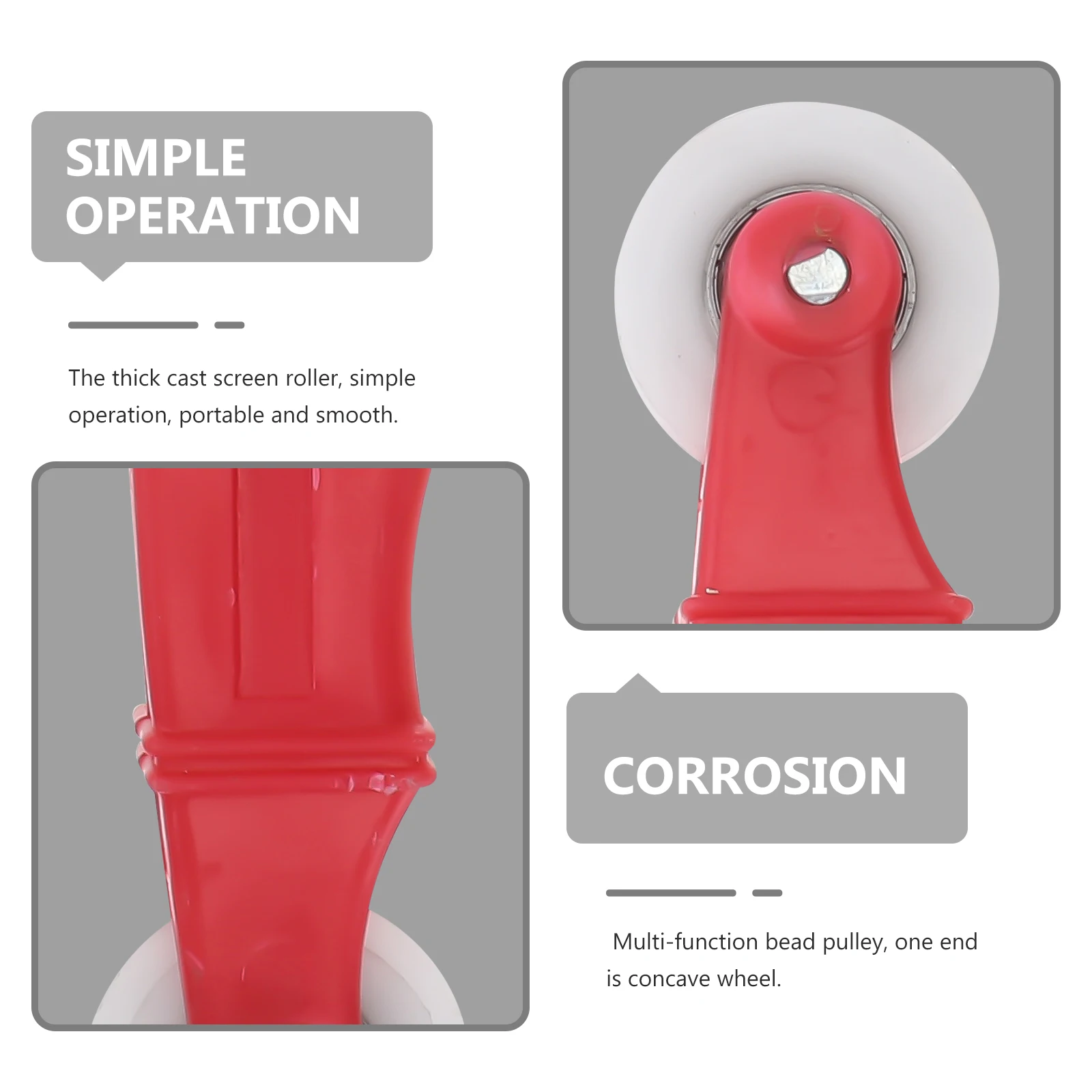 

1 set Screen Roller Tool Convex Concave Wheels Smooth Portable Adjustable Window Door Repair Spline Rolling Equipments Hardware