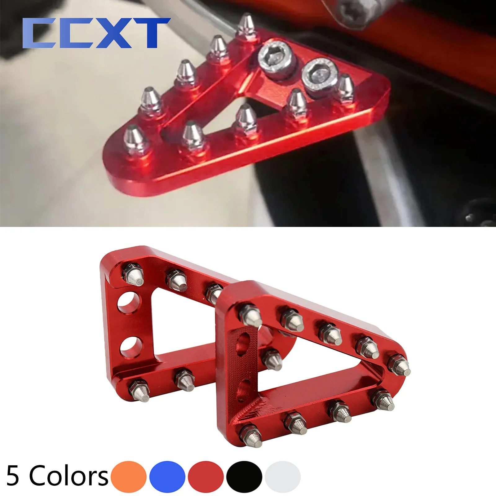 For Husqvarna FC TC FE TE FX TX For KTM EXC EXCF XC XCF XCW SX SXF TPi 6 Days For Bate 2008-2023 CNC Brake Pedal Lever Plate Tip