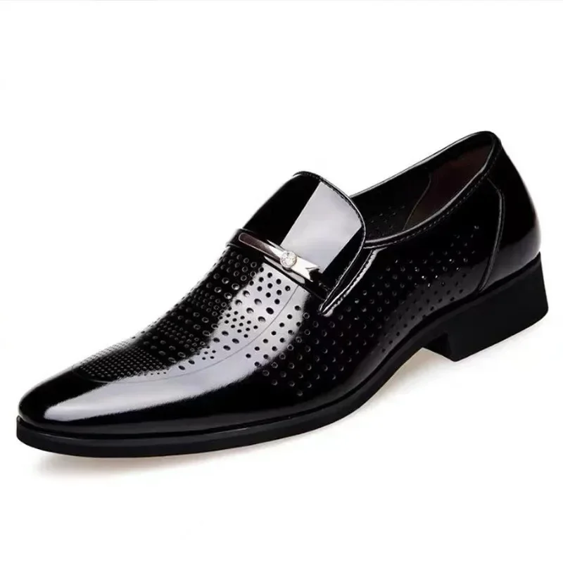 Klassische pu Lack leder Schuhe für Männer lässige Business-Schuhe Slip-On formelle Büroarbeit schuhe für männliche Party Hochzeit Oxfords