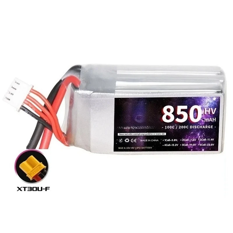 11.4V 3S Lipo Battery 850mAh 100C with XT30/XT60/T Plug for RC FPV Airplane Quadcopter Helicopter Drone Parts 3S Battery - Image 5