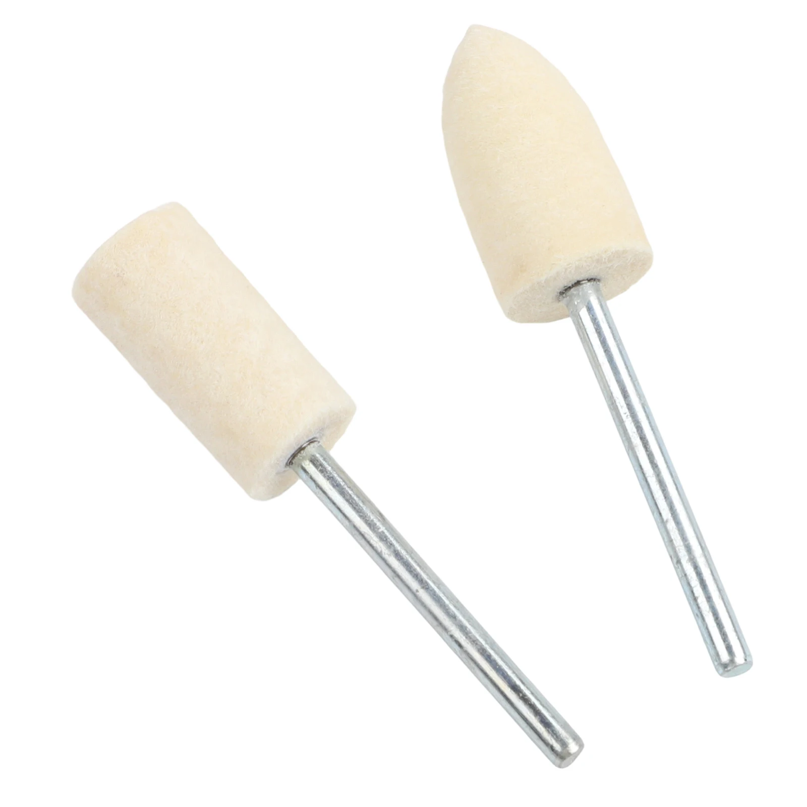 Rotary Tool Compatible Wool Grinding Heads 12-Piece Set with 2.35 mm Shank for Effective Polishing of Various Materials