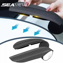 SEAMETAL Rearview Convex Mirror for Car 2 in 1 Rainshield Rear View Blind Spot Mirror Free-Adjustment Parking Auxiliary Mirror