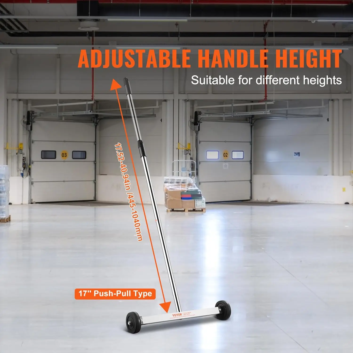 

Магнитная подметальная машина, 17 дюймов, сверхмощная магнитная подметальная машина, кровельные инструменты, магнит для двора 10 фунтов с телескопической системой