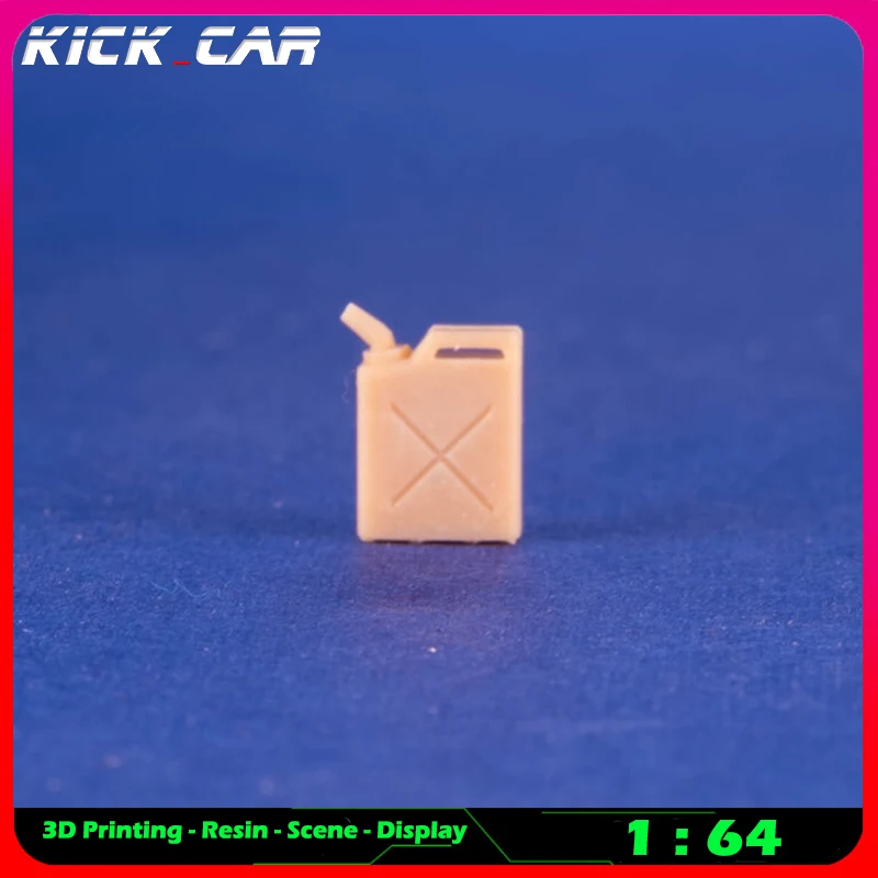 Kickcar 1/64 Oil Barrel 3 Model Car Diorama Uncolored Resin Garage Scene Repair Tools Decoration Simulation Scene Toy