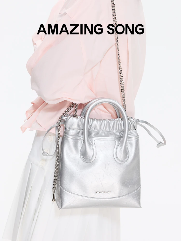 Amazing Song Hobo Bag 2024 NEW Silver Moonlight Handbag Crossbody Bag Shoulder Bag