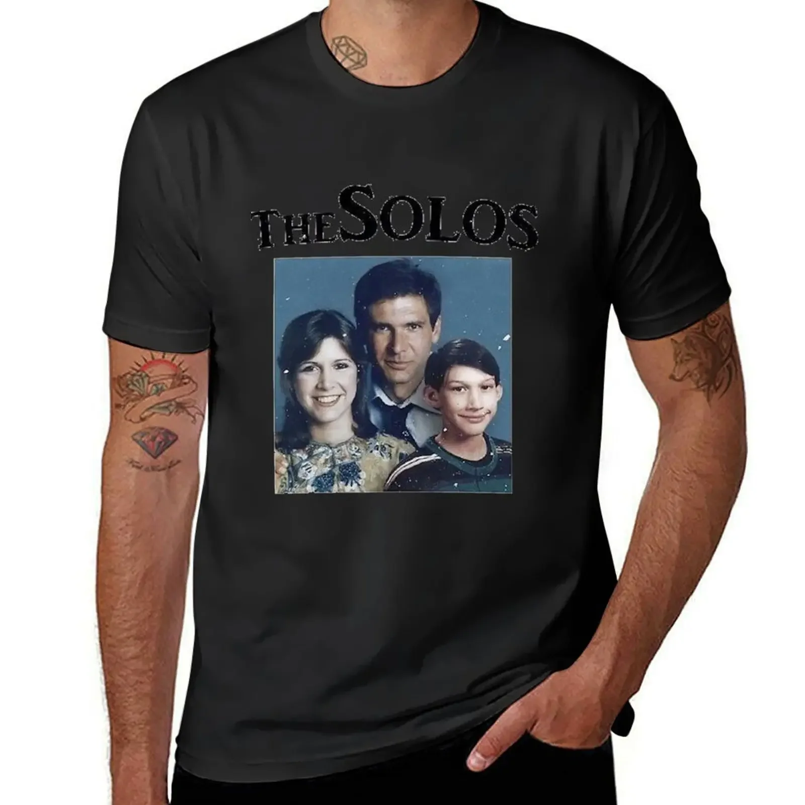 solo family portrait T-Shirt vintage clothes blacks Blouse graphics mens graphic t-shirts anime