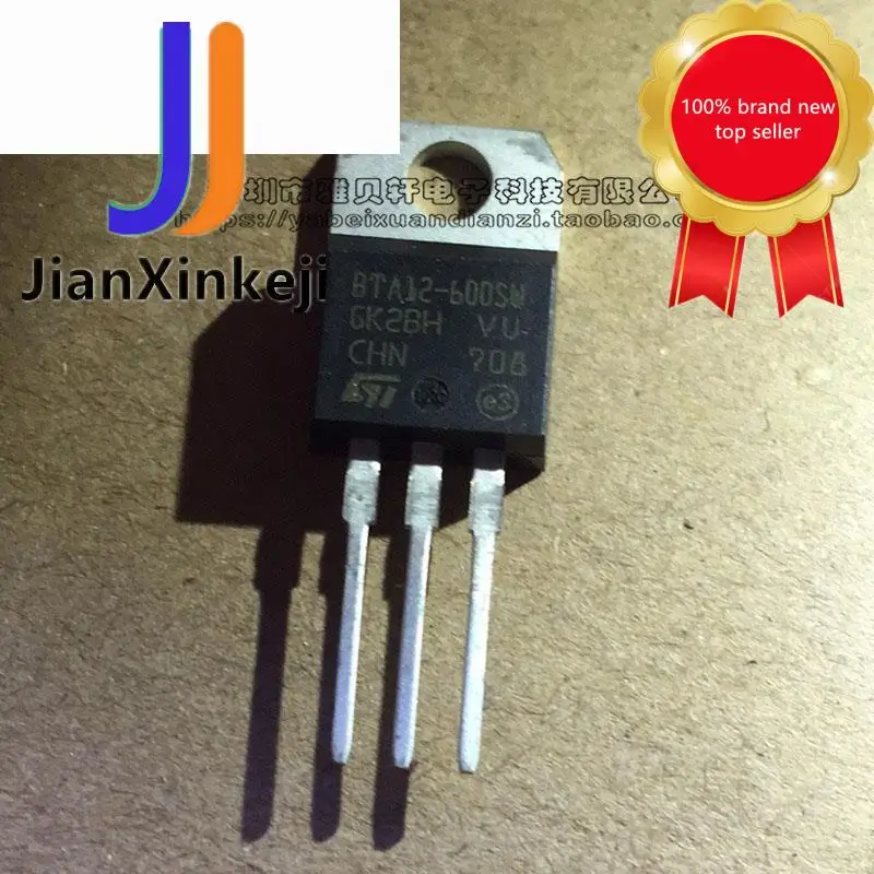 10pcs100% Original ใหม่ BTA12-600SW BTA12-600B Thyristor แบบสองทิศทาง12A 600V หลอดสต็อก