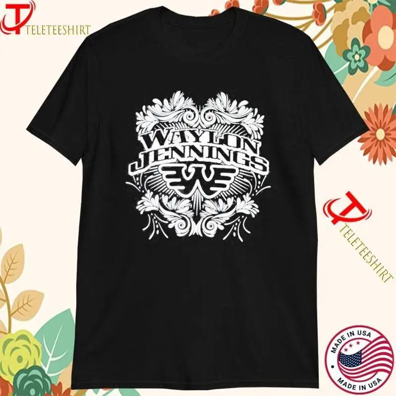 Waylon Jennings Flying W Crest T Shirts S 5Xl Full Sizes Multicolor