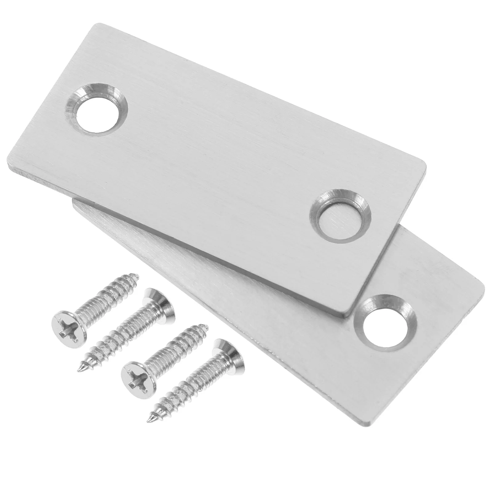 

2Pcs Door Reinforcement Plate Easy Install Edge Gap Fix for Strong Lasting Security on Interior Exterior Doors