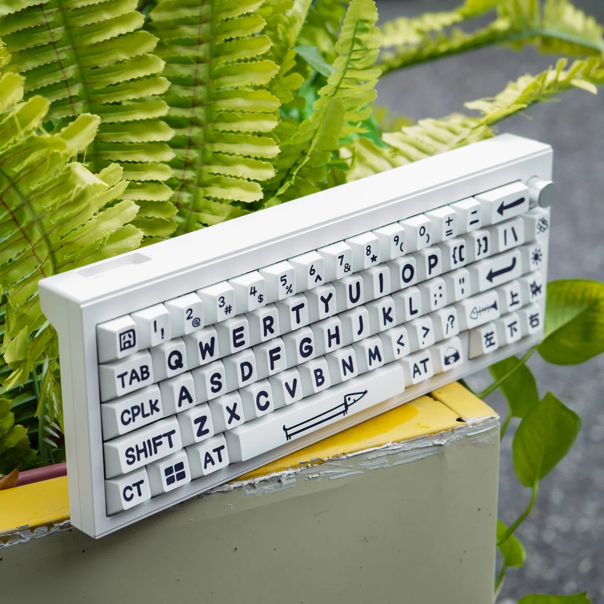 Dark green/grass green/red large character mechanical keyboard keycap PBT sublimation cherry original height