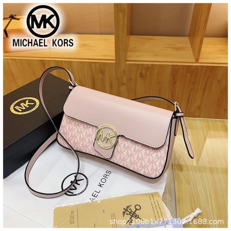 

Michael Kors fashion shoulder crossbody bag, casual and simple MK letter printed handbag, daily shopping and commuting bag