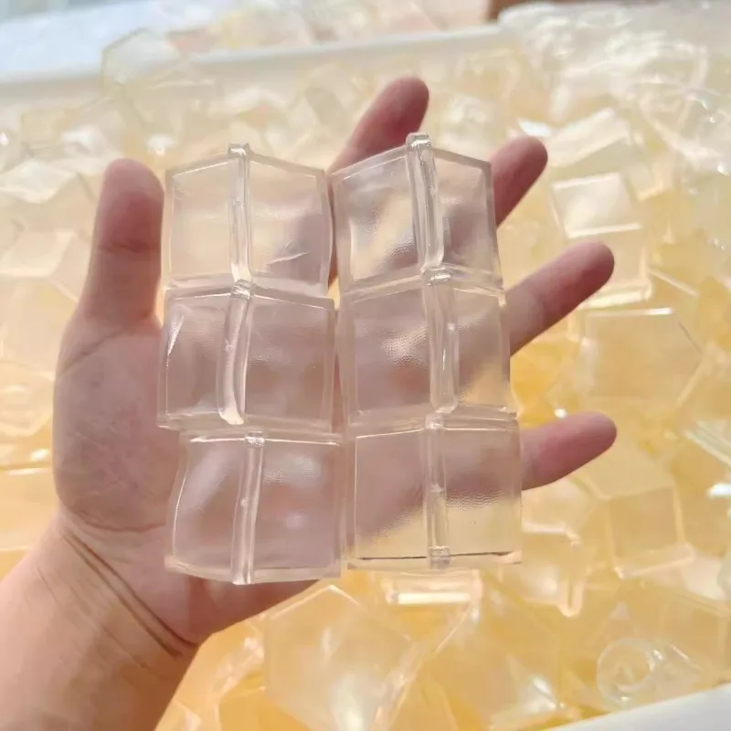 DIY Milk Box Empty Shell Kit Maltose Textured Soft Squeeze Pressure Ball Set Flexible Transparent Handmade Shell For Adults Only
