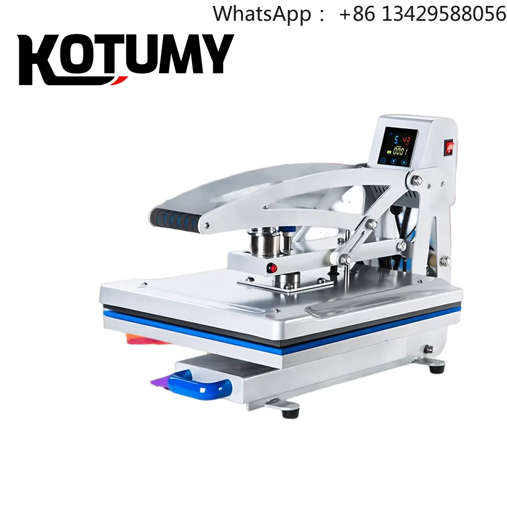 Automatic Grade Sublimation Transfer Press Machine Easy Operate Hot Press for Garment Restaurant Label Cap Plate Motor Core