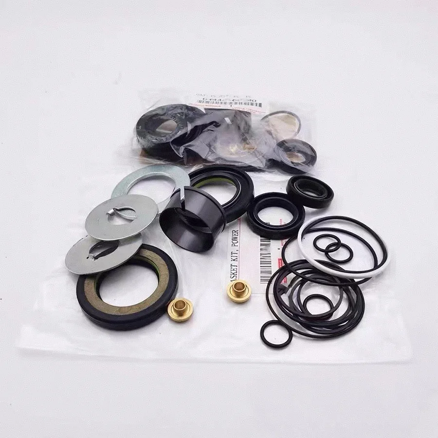 1x Power Steering Gear Assembly Gasket Kit For Toyota Land Cruiser LC100 1998-2007 LC200 2008-2020 04445-60080/04445-60090
