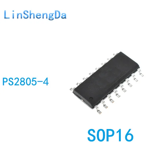 10PCS PS2805-4 SOP16 patch four way optocoupler PS2805C-4