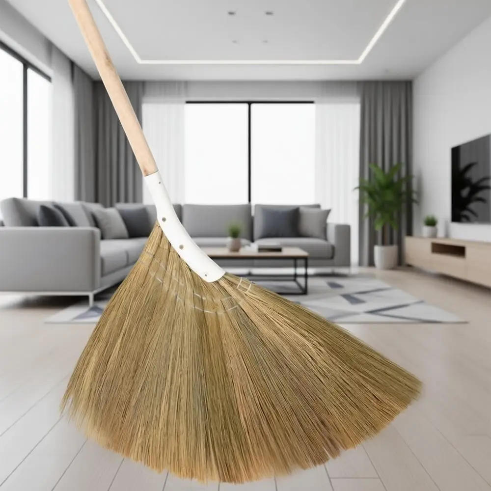 

Метла для уборки с длинной ручкой - для дома, гаража, офиса, прихожей, кухни