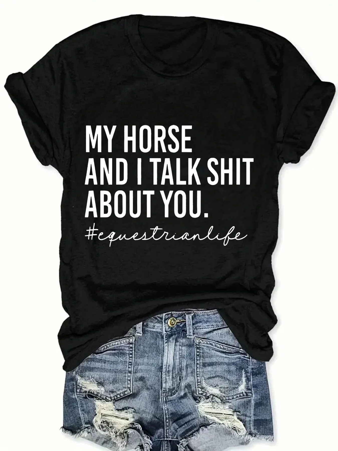 

Модная женская футболка с круглым вырезом и принтом в виде букв, стильная повседневная футболка с графическим рисунком