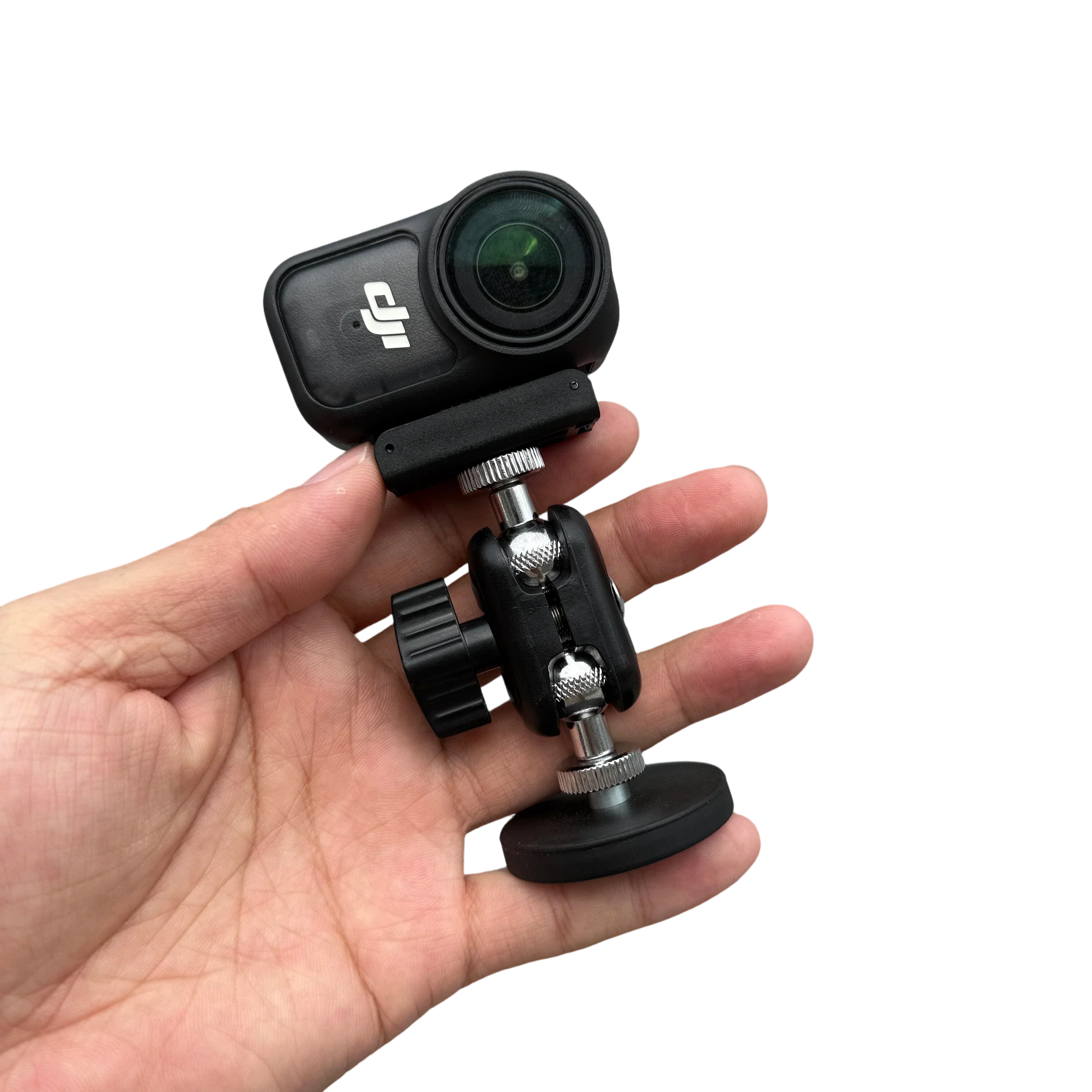 Durable Magnetic Anti-Slip Camera Mount Clip Holder for DJI Osmo Action 3 4 5 Pro Car Tabletop Vlog Shooting Accessories