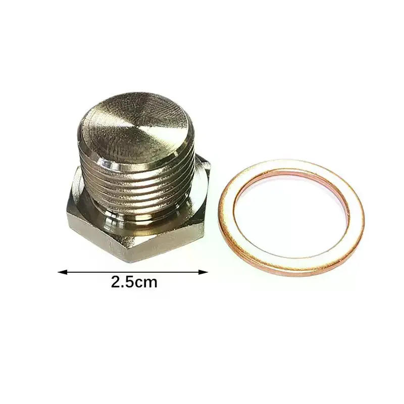 OD Exhaust Pipe Fitting Flathead Screws Lambda Converter O2 Oxygen Sensor Plug Universal Thread M18*1.5