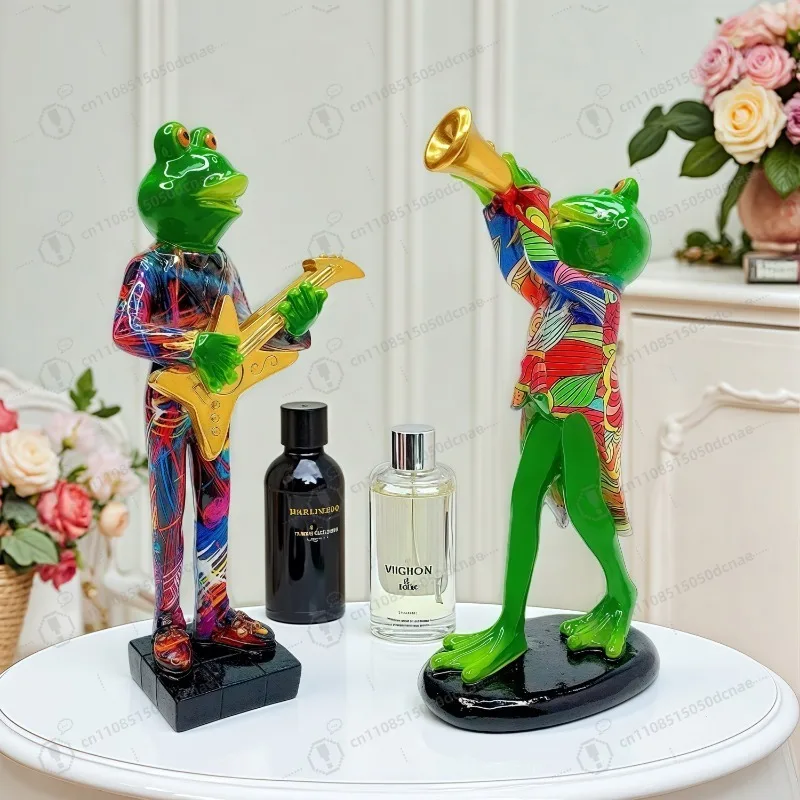 

Трансграничный популярный граффити, орнамент в виде лягушки, украшение из смолы, ремесло, крыльцо, украшение для дома, улицы, реквизит, маленький орнамент