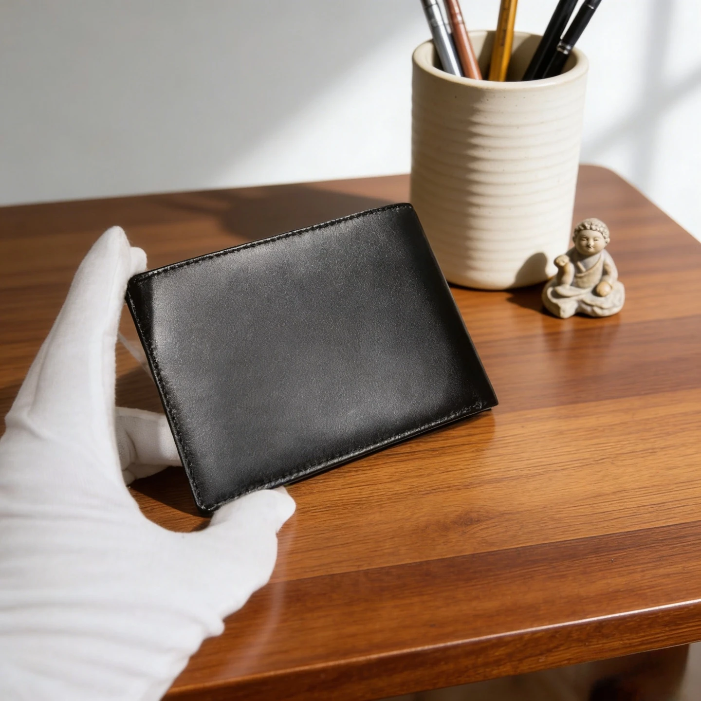 Luxury Wallets Handmade Leather Collection Meisterstück 6 Card Slots Business Card Holder Mini Clutch Money Clips Holiday Gifts