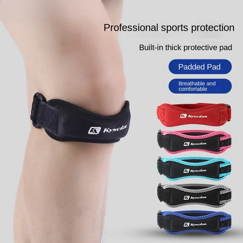 1PC Patella Kneecap Band Adjustable Silica Gel Knee Tendon Strap Protector Knee Pad Running Sports Cycling Gym Knee Support