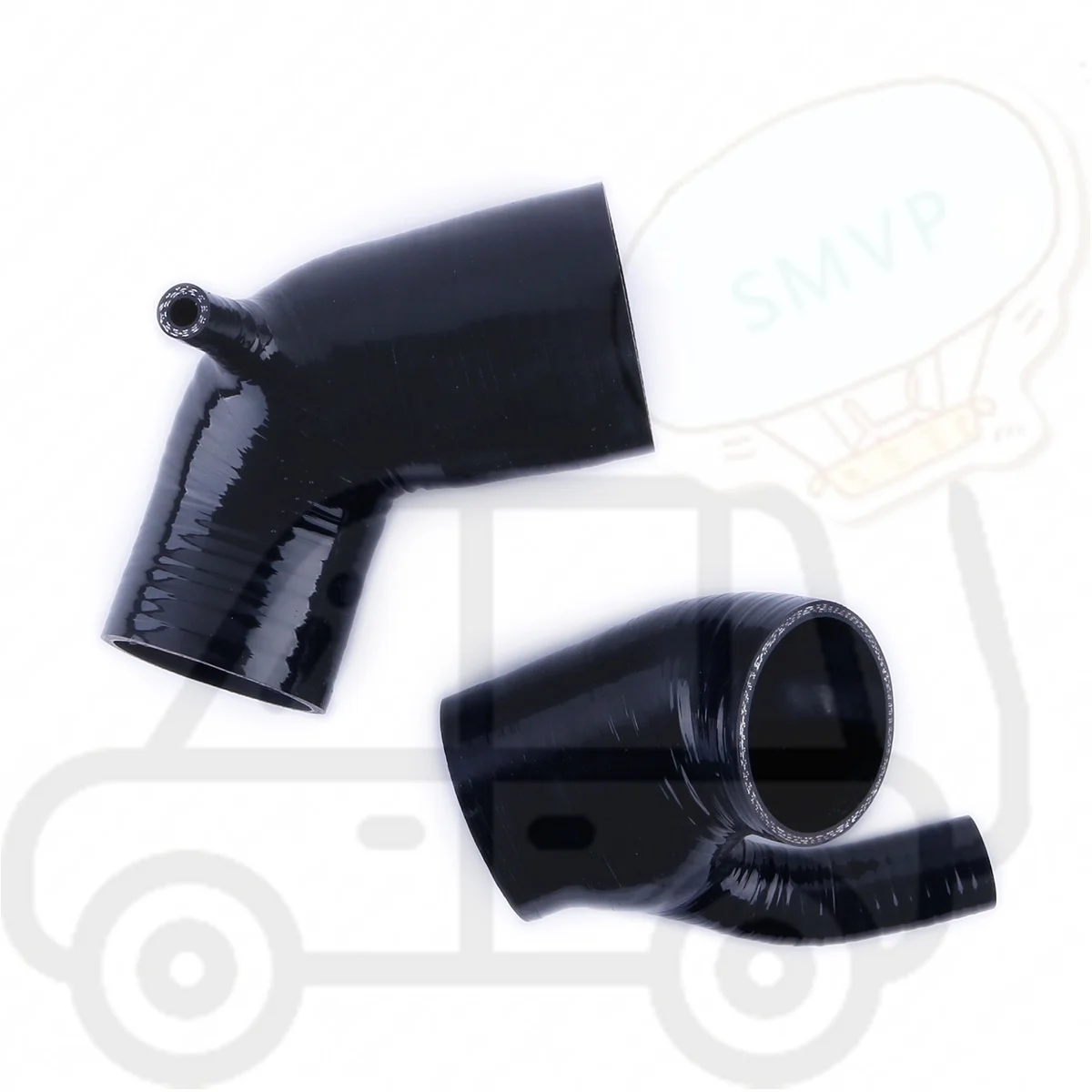 

For 1997-2006 BMW E46 323i 325i 328i Z3 m54 m52 L6 2.5L 2.8L Air Intake Hose Boot Silicone Tube Kit 2x Throttle Engine 2PCS 3PLY