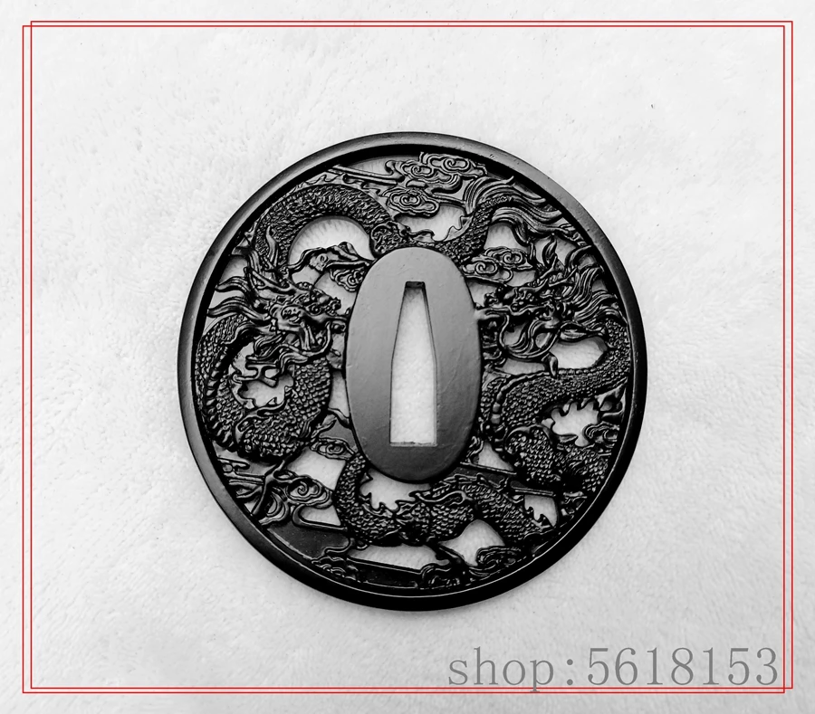 Aloy dragon tsuba fuchi menuki Seppa Habaki Bamboo Nail for japanese sword katana wakizashi tanto