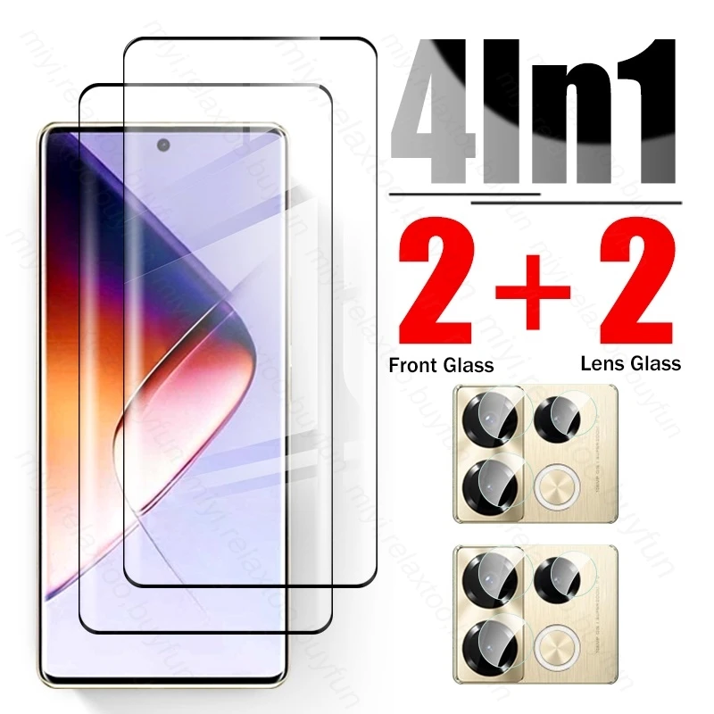 4 In 1 Tempered Glass For Infinix Note 40 Pro 5G Protective Glass Infinix Note40 Pro Plus Note40pro Not 40 Pro+ 5G Camera Glass