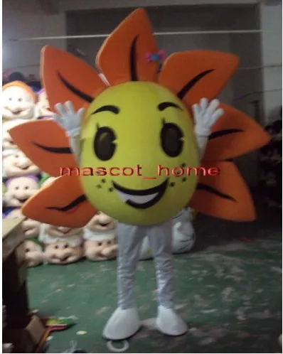 New Adult Sunflower Flower Mascot Costume Halloween Christmas Dress Full Body Props Outfit Mascot Costume