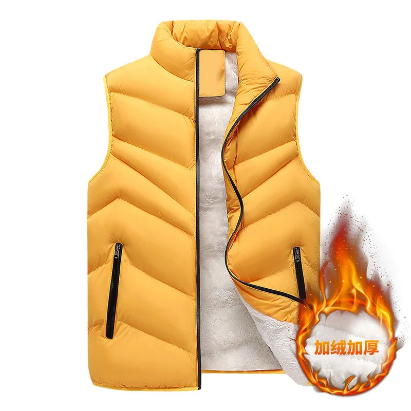 Plus Size Autumn Winter Vest 140kg Men 8XL 7XL Fleece jackets Sleeveless Vests