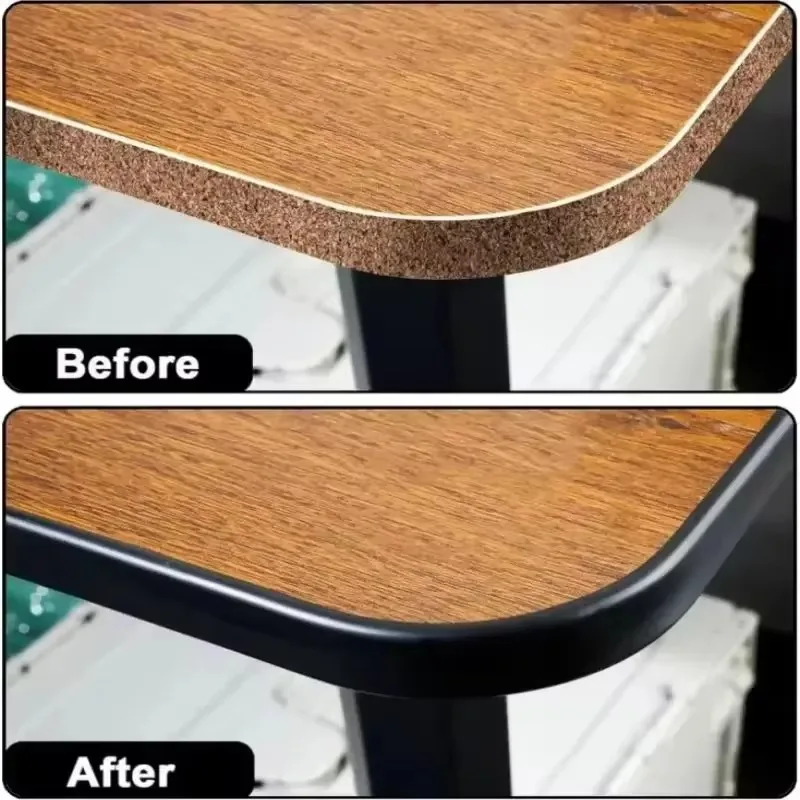 1 متر ذاتية اللصق على شكل حرف U حافة النطاقات قطاع الأثاث الخشب مجلس خزانة الجدول كرسي حامي غطاء سيليكون شريط عازل مطاطي #4