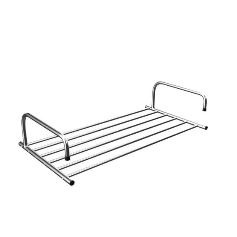 

Balcony clothes drying artifact anti-theft window guardrail window dryings racks window drying rod windows sill