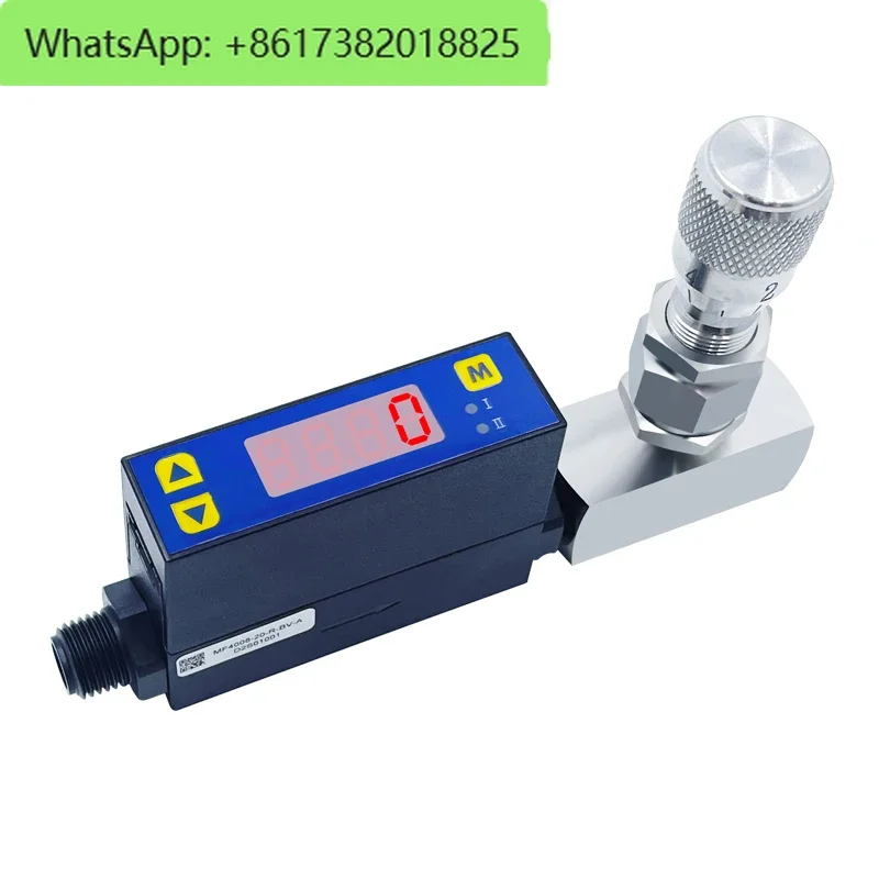 MF4003 Micro Digital Display Industrial Gas Flow Meter MF4008 Needle Valve Flow Controller Precise Control of Flow