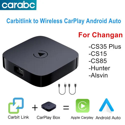 CARABC inalámbrico CarPlay Android Auto Carbitlink fácil conexión para Changan CS35 Plus CS15 Hunter Alsvin Carbit link