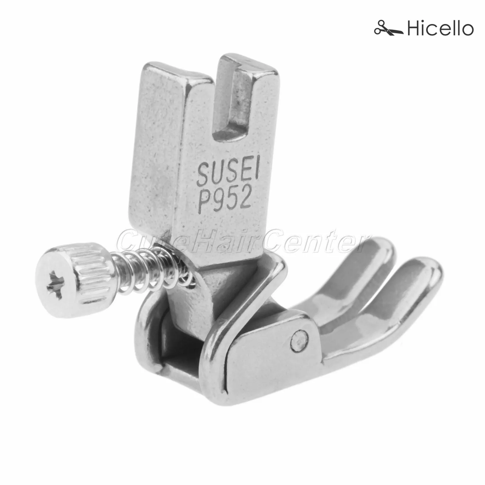 P952 Industrial Sewing Machine Presser Foot/Feet with Screw Adjustable for Flat Wagon Steel Closing Wrinkled Folds Foot Hicello image 3
