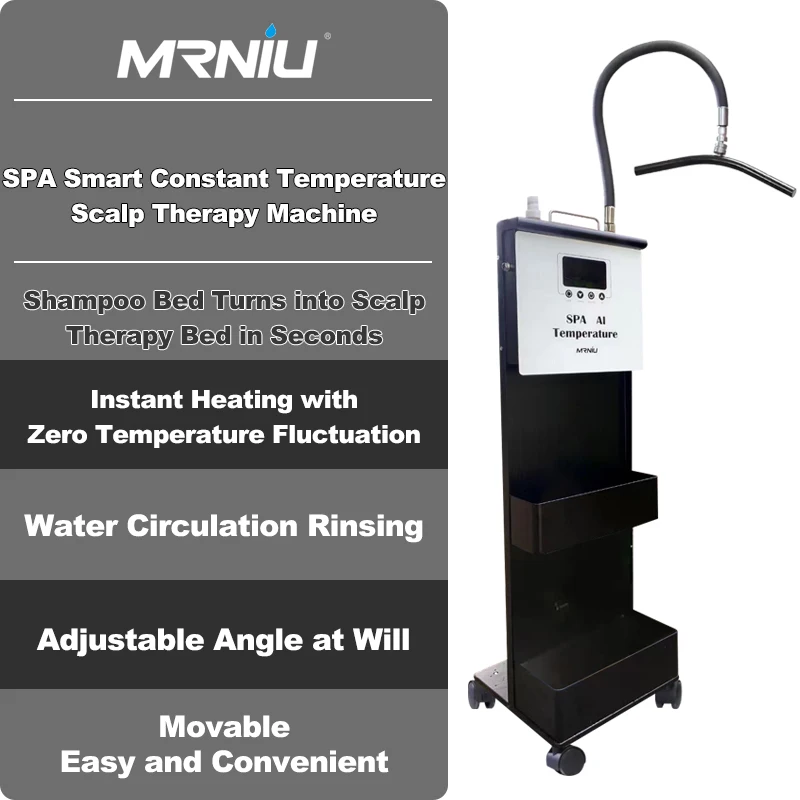 Enhanced Head Spa Waterfall Outlet with Y Pipe Design Circulating Warm Water Spa for Scalp Care Massage Salon Equipment